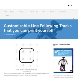 Customizable Line Following Tracks that you can print yourself – Robotsquare