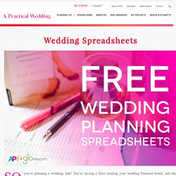 Spreadsheets « A Practical Wedding: Blog Ideas for Unique, DIY, and Budget Wedding Planning A Practical Wedding: Blog Ideas for Unique, DIY, and Budget Wedding Planning