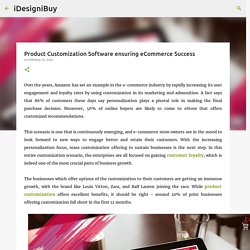 Product Customization Software ensuring eCommerce Success