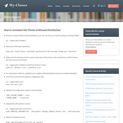 How to customize Edx Theme in Bitnami Distribution