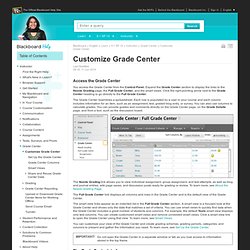 Customize Grade Center - Blackboard Help