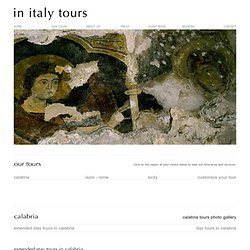 In Italy Tours - customize tours and culinary itineraries in Tropea, calabria, lazio and sicily