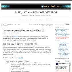 Customize you SigFox TD1208 with SDK » disk91.com – technology blog