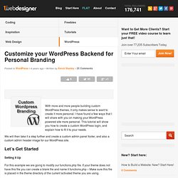 Customize your Wordpress Blog