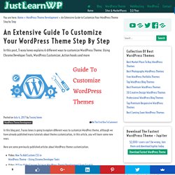 How to Customize WordPress Theme - An Extensive Guide