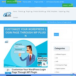 Customize Your WordPress Login Page Through WP Plugin