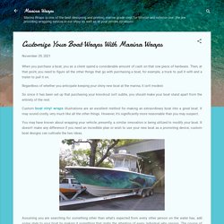 Customize Your Boat Wraps With Marina Wraps