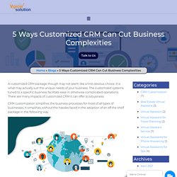 5 Ways Customized CRM Can Cut Business Complexities - Vgrow Solution