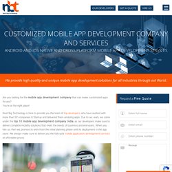 Customized Mobile App Development Company and Services
