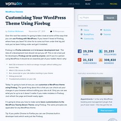 Customizing Your WordPress Theme Using Firebug
