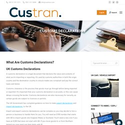 Best Customs Declaration Service
