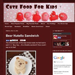 Bear Nutella Sandwich