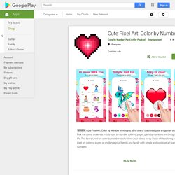 Cute Pixel Art: Color by Number - Apps on Google Play