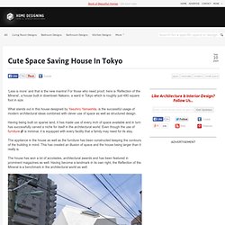 Cute Space Saving House In Tokyo