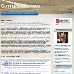 Cutter's Crossing: Intro to jqGrid