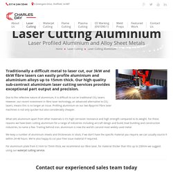 Laser Cutting Aluminium and Aluminium Alloys