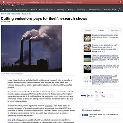 Cutting emissions pays for itself, research shows