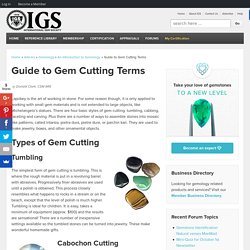 Guide to Gem Cutting Terms - International Gem Society IGS