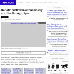 Robotic cuttlefish autonomously scuttles through pipes