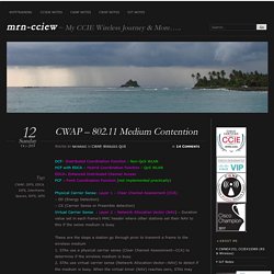 CWAP – 802.11 Medium Contention