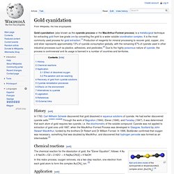 Gold cyanidation