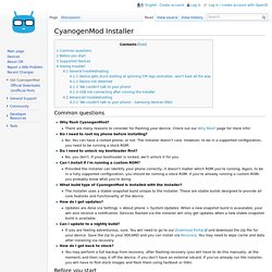 Installer – CyanogenMod