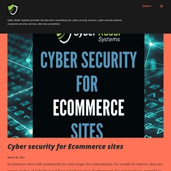 Cyber security for Ecommerce sites