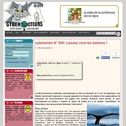 cyberaction Laissez vivre les baleines !