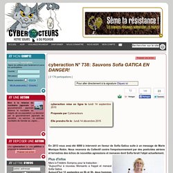 cyberaction Sauvons Sofia GATICA EN DANGER!