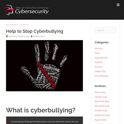 Help to Stop Cyberbullying – OIT Cybersecurity