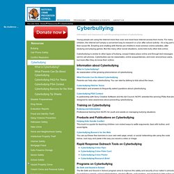Cyberbullying — National Crime Prevention Council