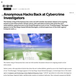 Anonymous Hacks Back at Cybercrime Investigators