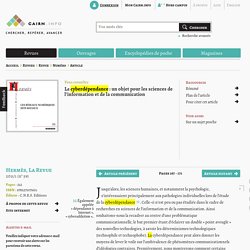 La cyberdépendance : un objet pour les sciences de l'information et de la communication