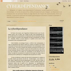 CYBERDÉPENDANCE: La cyberdépendance