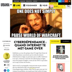 Cyberdépendance : quand internet te met game over
