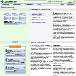 Internet - DNSstuff.com