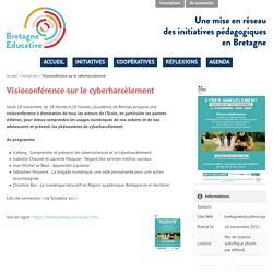 18 novembre: Visioconférence sur le cyberharcèlement