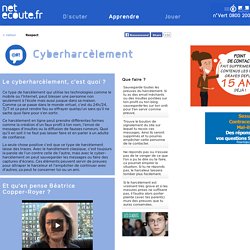 Cyberharcèlement netecoute.fr