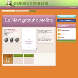 Le Navigateur obsolète Ed. 1 - Cyberlibris Couperin – La bibliothèque numérique de l’Université française (eBook)