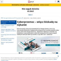 Cyberprzemoc – włącz blokadę na nękanie - Nie zagub dziecka w sieci - Portal Gov.pl
