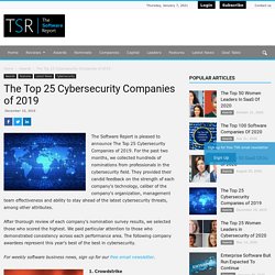 The Top 25 Cybersecurity Companies of 2019