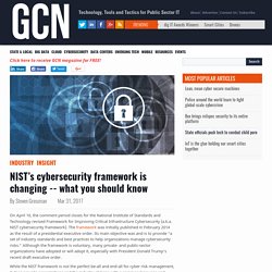 NIST’s cybersecurity framework is changing