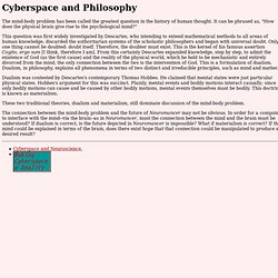 Cyberspace and Philosophy