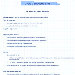 Cycle 3 Séquence n°5