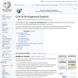 Cycle de développement (logiciel)