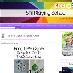 Frog Life Cycle Recycled Craft