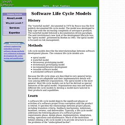 Life cycles: methodologies compared