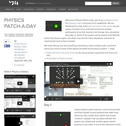 Physics Patch-a-day