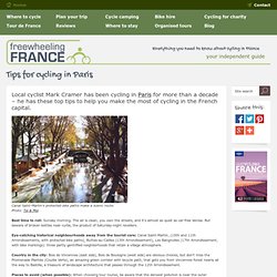 Tips for cycling in Paris - Freewheeling France