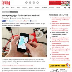 Best cycling apps for iPhone and Android